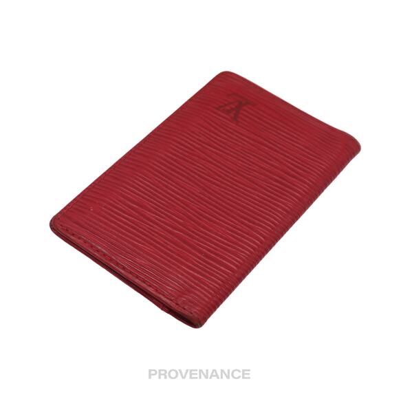 🔴 Louis Vuitton Pocket Organizer Wallet - Red Epi Leather - Picture 5 of 7